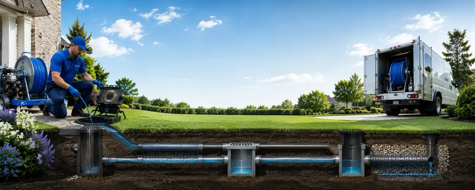 Outdoor drain cleaning information for Ouaquaga, NY